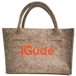 iGude - Tasche grau / orange