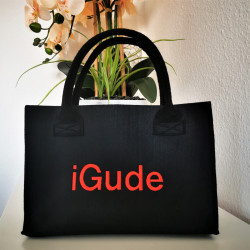 iGude - Tasche schwarz / rot