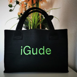iGude - Tasche schwarz / grün