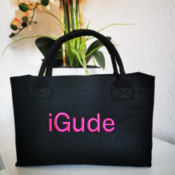iGude - Tasche schwarz / pink